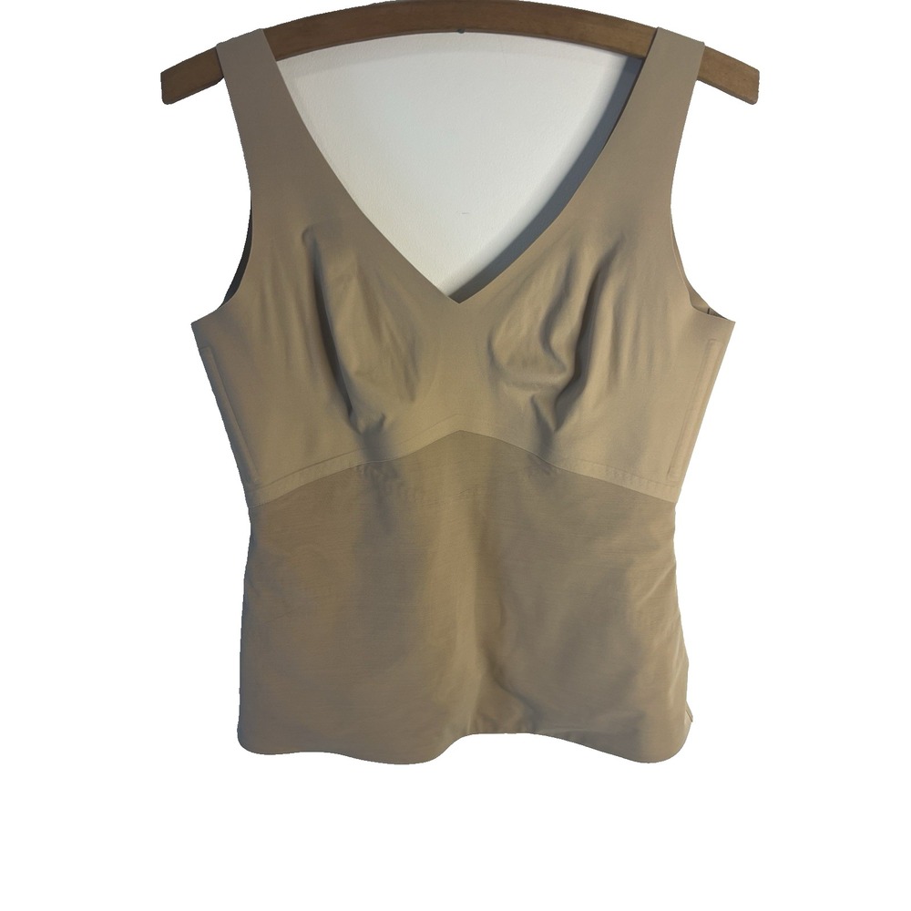 Honeylove Liftwear Cami Tank Beige Sand Slimming Silhouette Size Large Shaping